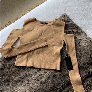Revolve Tan Knit Shirt